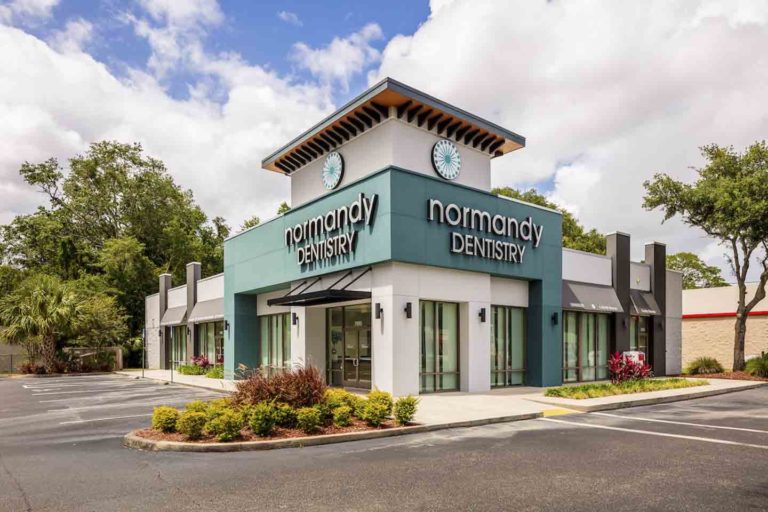 The exterior of Normandy Dentistry in Jacksonville, Florida