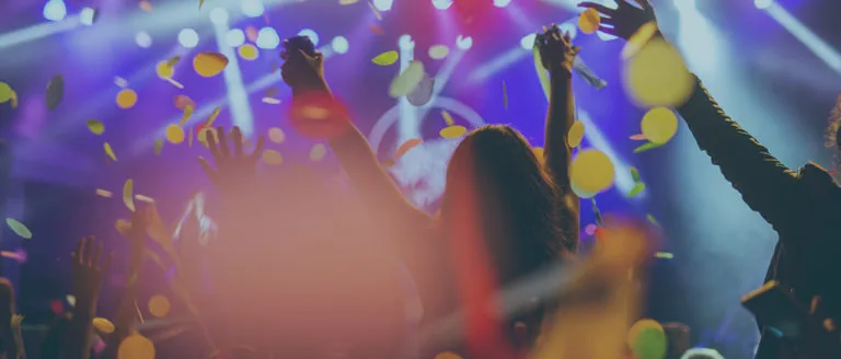 People dancing at a club